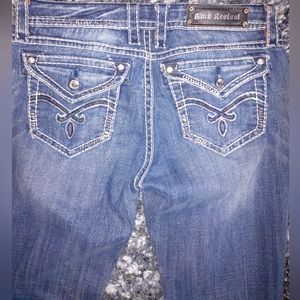 Rock Revival Jeans Luna Easy Boot Size 30 Style # E8276EB5L